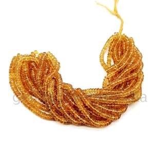 Citrino natural facetado en forma de rondel para la fabricación de joyería de moda, piedra suelta de citrino AAA para uso femenino, proveedor mayorista al por mayor. - Product Image 6