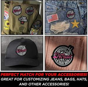 Parches Bordados Divertidos y Sarcásticos de Esqueletos, Caras y Frases, Caras y Frases Divertidas - Product Image 2