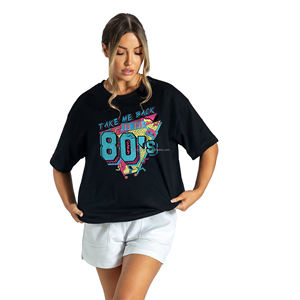 Retro Vintage 1980's Costume 80's Outfit Hombres Mujeres 80's Party Pullover Camiseta de gran tamaño - Product Image 3