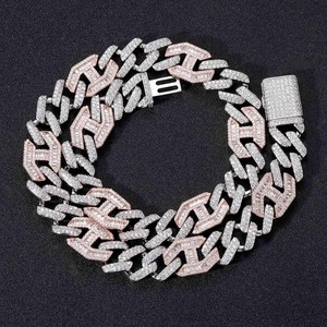 Cadena de diamantes de moissanita VVS de alta calidad para hombre, estilo hip hop, hecha a medida, collar cubano de plata de ley 925 con incrustaciones de diamantes. - Product Image 3