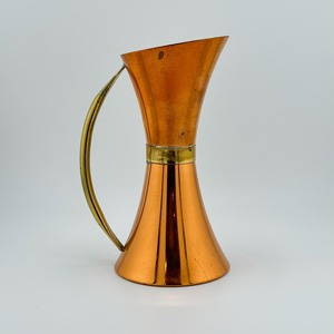 Modern Copper Pitcher With Brass Handle Durable Metal Water <b>Jug</b> For Party <b>Drinks</b> - Product Image 4