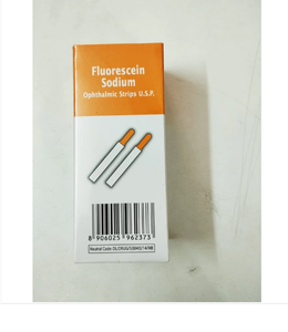 Bandelettes de diagnostic stériles en acier pour la détection des ulcères corneiliens au fluorécin sodique – Test manuel ophtalmique et optométrique - Product Image 1