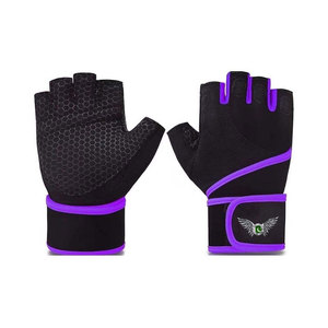 Gants de sport en cuir personnalisés OEM pour la musculation, gants de fitness pour hommes et femmes, gants d'entraînement demi-doigts en maille - Product Image 2