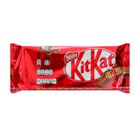 Nestel KitKat Deluxe Duo au chocolat-Barres de gaufrettes croustillantes dans un emballage en feuille d'aluminium de qualité supérieure, 102g