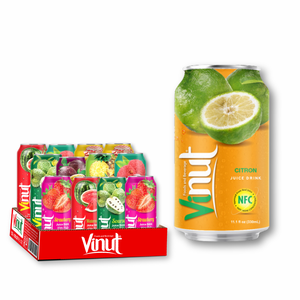 Bebida de jugo de limón refrescante 330ml Bebida sin azúcar Fábrica de Vietnam Etiqueta privada Muestra gratis OEM/ODM - Product Image 1