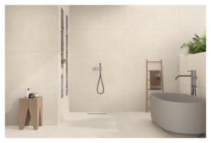 กระเบื้องพอร์ซเลนสีดำด้านพรีเมียม ขนาด 600x1200 มม. ผิวเซรามิกเคลือบเงาเรียบ ทนทาน กันลื่น ป้องกันการสึกหรอ เหมาะสำหรับห้องโถงและห้องน้ำ - Product Image 2