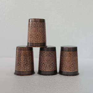 Vaso de Cobre para Whisky, Vino, Agua, Desintoxicación Ayurvédica, Antiderrames, Apto para Lavavajillas, Gran Capacidad, para Fiestas, Bodas, Hogar, Oficina, Regalo, Hotel - Product Image 1