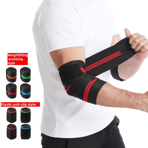 OEM High Quality Neoprene Elbow <b>Wraps</b> Straps for Weightlifting Custom Logo Gym Lifting Equipment Heavy Duty Cotton Material - Product Image 2