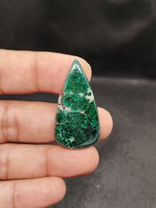 High Quality Polished Chrysocolla Malachite Natural Stone Round Cabochons Beads Gemstone Jewelry - Product Image 4