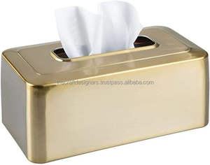 Boîte de distribution de mouchoirs de mariage réutilisable de haute qualité Boîte de mouchoirs de luxe antique Boîte de rangement de serviettes à des prix attractifs - Product Image 1