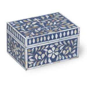 Caja de joyería de diseño moderno con incrustaciones de nácar, caja de almacenamiento decorativa de resina de lujo con incrustaciones de nácar, a muy buen precio de fábrica. - Product Image 2