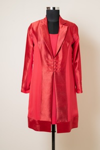 Vestido Blazer Largo Elegante para Mujer, Largo hasta la Rodilla, Manga Larga, Ideal para Eventos Nocturnos y Viajes - Product Image 4