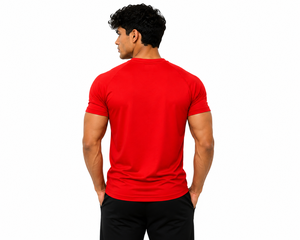Camiseta Casual de Manga Corta con Cuello Redondo Azul para Hombre, Marca Dumela, Ajustada, de Secado Rápido, Tejida, Transpirable, Anti-Pilling, 100% Poliéster - Product Image 4