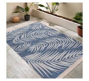 Alfombra con estampado de hojas de palma tropical, alfombra decorativa suave de poliéster para sala de estar y dormitorio, alfombra suave y duradera para sala de estar y dormitorio - Product Image 3