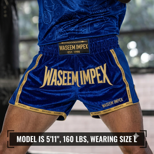 Muayhai Shorts by Waseem Impex Customize OEM Fight Wears Manufacturers Professional Muaythai Shorts for <b>Boxers</b> - Product Image 2