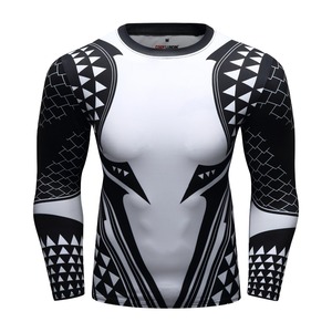 Camiseta de Compresión de Secado Rápido para Hombre, Transpirable, Elástica, para Entrenamiento, Fitness, Running, Ropa Deportiva de Alto Rendimiento - Product Image 1