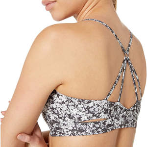 Sujetador Deportivo de Alta Calidad para Mujer, con Logotipo Personalizado en la Parte Delantera, de Alta Sujeción, Sin Espalda, de Spandex/Nylon, para Gimnasio, Yoga y Fitness, Venta OEM - Product Image 3