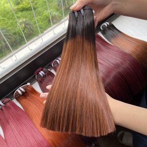 HOT ITEM Ombre Color Bone Straight Weft Hair Extensions 100% Luxury Virgin Vietnamese Human No Shedding No <b>Tangle</b> High Quality - Product Image 2