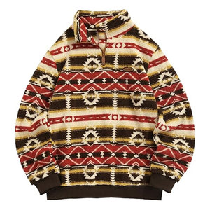 ชุดวอร์มผู้ชายแบบสั่งทำพิเศษ เสื้อพูลโอเวอร์ทรงบานมีซิป พร้อมลายพิมพ์และงานปัก ชุดเสื้อสเวตเชิ้ตสตรีทแวร์คุณภาพสูง ขายส่ง - Product Image 1