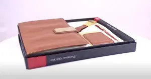 ชุดของขวัญสำหรับผู้บริหาร สมุดโน้ตหนัง PU พรีเมียม พร้อมพวงกุญแจและปากกาโลหะ ชุดของขวัญสำหรับองค์กร - Product Image 2