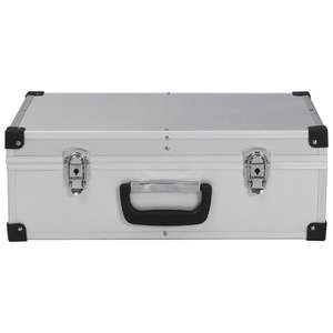 Maletín de Herramientas de Aluminio Plateado de 18.1"x13"x6.3", Estuche Resistente para Herramientas y Equipos - Product Image 4