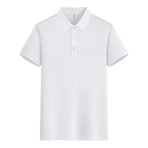 Polo Rojo de Manga Corta para Hombre, Color Sólido, Tejido Oxford, Cierre de Botones, Corte Regular, Estilo Casual - Product Image 5