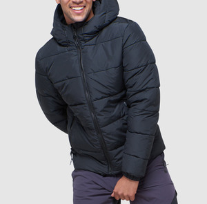 Chaqueta de Invierno Corta Acolchada, Ultraligera, de Plumón de Pato y Ganso, con Bordado de Chenilla, para Hombre - Product Image 1