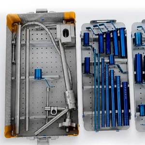 Système d'opérations tubulaires pour la colonne vertébrale, instruments chirurgicaux de la colonne vertébrale à intervention minimale invasive avec boîte - Product Image 4
