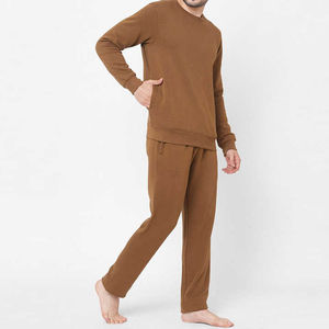 Ensemble 2 pièces unisexe personnalisé : sweat à capuche et pantalon de jogging – Service OEM/ODM en gros – Survêtement d'hiver pour homme - Product Image 3