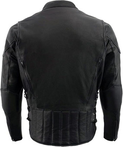 Chaqueta de Motocicleta Reversible Impermeable y Ventilada de Cuero Unisex SAMROZ SPORTS, Protección para Motocross, Transpirable - Product Image 2