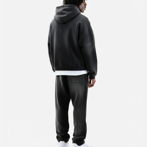 Casual Wear Sun Fade <b>Distressed</b> Embroidery Tracksuit for Men Wholesale <b>Top</b> Quality Men Sun Fade Baggy Tracksuit - Product Image 3