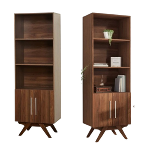 Librería de madera maciza de diseños modernos hecha a mano desde Java Central Indonesia para exhibición de sala de estar de oficina en casa y hotel - Product Image 5