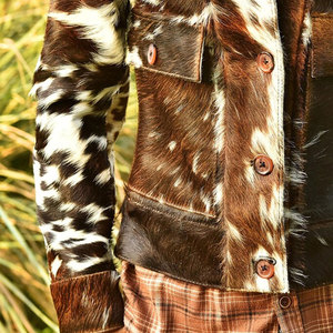 Veste en cuir de vachette véritable de qualité supérieure en gros, nouveau design classique et élégant pour garçons - Product Image 4