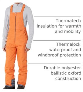 Salopette isolante d'extérieur haute performance, pantalon de travail rembourré chaud et durable pour la chasse, l'entraînement sur neige, les sports et les loisirs - Product Image 3