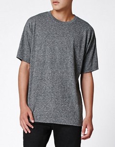 T-shirt pour homme à manches courtes personnalisé haut de gamme, noir uni, 100% coton, respirant, séchage rapide, coupe classique - Product Image 2