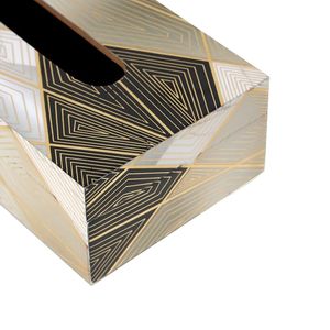 Custom Wooden <b>Tissue</b> Box Geometric Napkin Holder Handmade <b>Paper</b> Towel Organizer for Home Hotel Event - Product Image 4
