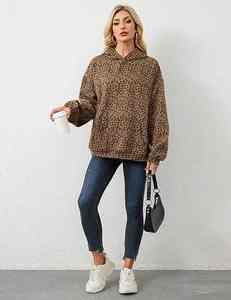 Conjunto de Pantalones Deportivos de Invierno con Capucha para Mujer, Unisex, de Gran Tamaño, de Algodón, Elegantes, Súper Suaves, Mezcla de Algodón Peinado, Chándal de Moda - Product Image 1