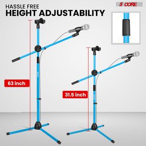 ขาตั้งไมโครโฟนแบบปรับได้ 2 ชิ้น พร้อมแขนบูมแบบยืดหดได้ - Product Image 2