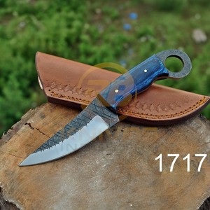 Cuchillo de Supervivencia de Acero Forjado, Cuchillo de Caza Hecho a Mano con Hoja Fija y Mango de Madera Pukka, Herramienta de Supervivencia para Campamento - Product Image 5