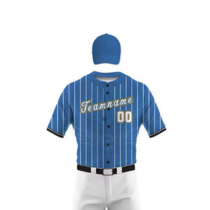 Tenue légère et flexible pour un mouvement facile, uniforme de baseball, vêtements de sport, uniforme de baseball entièrement boutonné - Product Image 5