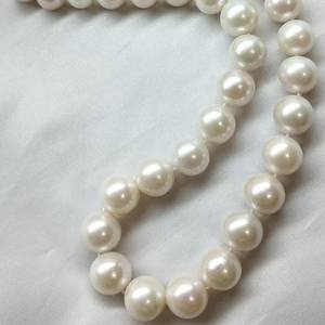 สร้อยคอมุกน้ำจืดเอดิสัน 11-13 มม. มุกแท้ทรงกลมใหญ่สีขาว ของขวัญสุดพิเศษ - Product Image 3