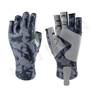 Camouflage Fingerless Summer Sport Fishing <b>Gloves</b> UV Protection Non Slip Lightweight Breathable Paddle Boarding <b>Rowing</b> - Product Image 2