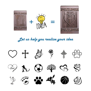 Modern El Yapımı Özelleştirilebilir Ahşap Oymalı Haçlı Kremasyon Kutuları Yetişkin Kediler Köpekler İçin Oymalı Haçlı Dayanıklı Anıt Tabutu - Product Image 5