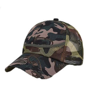 Gorras Trucker de Malla de Algodón con Visera Curva Personalizadas OEM, Gorras de Béisbol con Bordado 3D en Relieve, Gorras Trucker con Diseño de Puntos y Cierre Ajustable - Product Image 3
