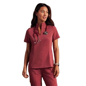 Conçu pour un confort maximal avec des panneaux extensibles et un tissu respirant, design tendance, uniforme d'hôpital ergonomique - Product Image 6