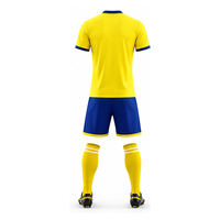 Ensemble de maillot de football à manches courtes avec motif de lettres, uniforme sportif personnalisé, chemise et short assortis pour l'entraînement au football et les tenues d'équipe