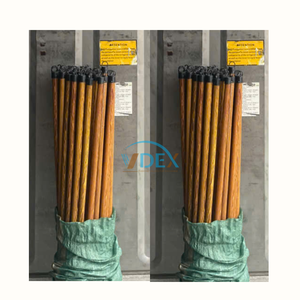 ไม้ถูพื้นไม้และที่โกยผงทำจากพีวีซีขนาดเส้นผ่าศูนย์กลาง20มม. พร้อมด้ามจับที่สะดวกสบายสำหรับใช้ในครัวเรือนไม้กวาด - Product Image 1