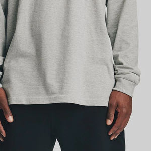 T-shirt homme à manches longues, design uni, prix avantageux / Service OEM pour les acheteurs en gros, col rond, prix compétitif - Product Image 4