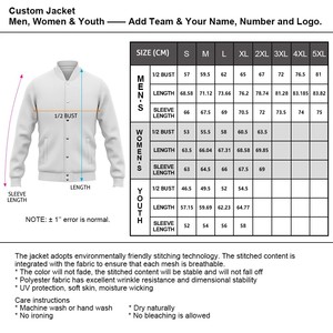 Vestes universitaires personnalisées en gros, service OEM ODM, tissu coton, laine, polyester, sublimation, broderie, twill, 100% polyester - Product Image 6