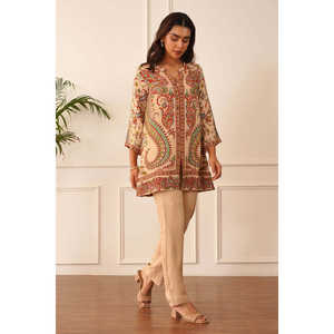 ชุด Co-Ord พิมพ์ดิจิตอลที่สวยงามของผู้หญิงสำหรับงานปาร์ตี้ที่หรูหราและมีสไตล์ - Product Image 2